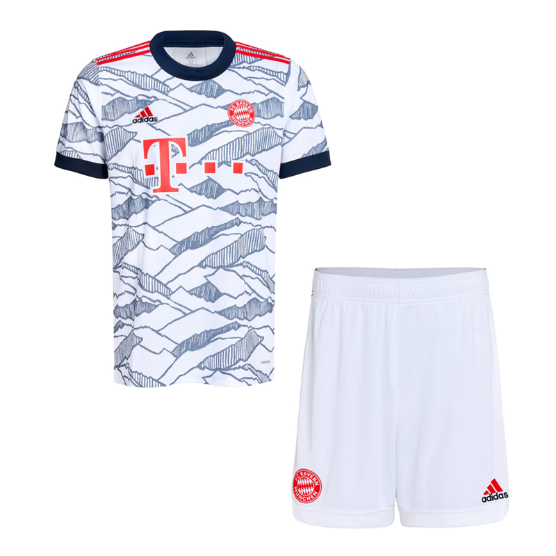 2021/22 Bayern Munich Kids Third Away Soccer Youth Kits Shirt With Shorts